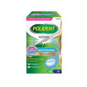 Polident Whitening Mint Fresh Daily Antibacterial Denture Cleanser - okotoks hc pharmacy