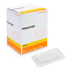 Primapore bandage packaging with a single bandage on a white background - okotoks hc pharmacy