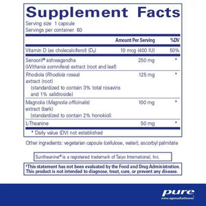Supplement facts label for a capsule with various ingredients and their amounts. - Okotoks HC Pharmacy