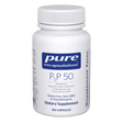 White supplement bottle labeled 'pure encapsulations P5P 50' on a white background - Okotoks HC Pharmacy