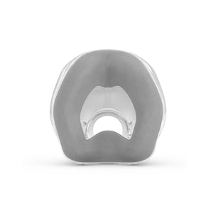 A clear dental mouthpiece with a gray silicone or rubber outer collar, shown from a top-down view on a white background. - okotoks hc pharmacy