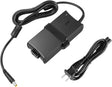 A black 90W cpap machine power adapter with a coiled cable, a power plug, and a barrel connector, shown on a plain white background. - okotoks hc pharmacy