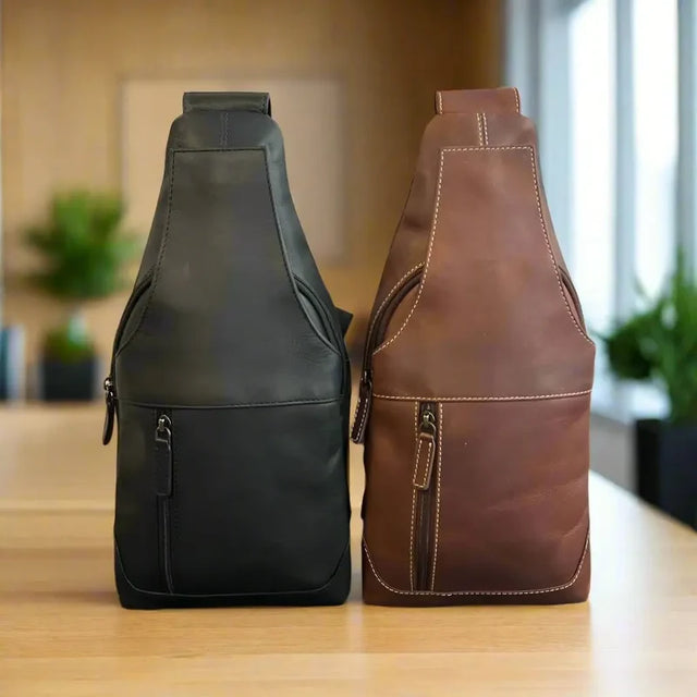 Rugged Earth Leather Sling Bag Backpack - okotoks hc pharmacy