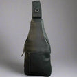 Rugged Earth Leather Sling Bag Backpack black - okotoks hc pharmacy