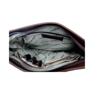 Close-up of a textured pouch with zippers on a white background - okotoks hc pharmacy
