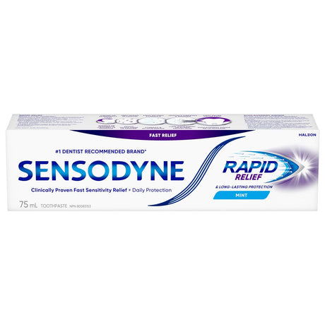 Sensodyne Rapid Relief Mint Toothpaste - okotoks hc pharmacy