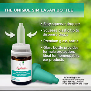 Similasan bottle with features highlighted on a green blurred background - okotoks hc pharmacy