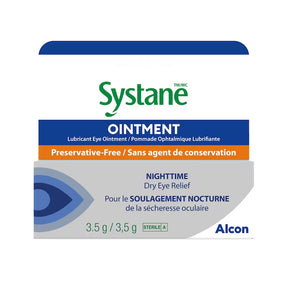 Systane ointment packaging with Alcon branding on a white background - okotoks hc pharmacy