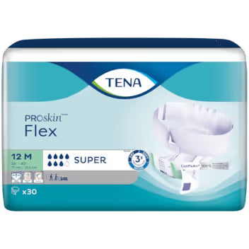 TENA ProSkin Flex packaging with a blue and white design - okotoks hc pharmacy
