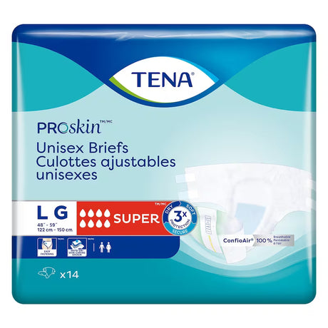 TENA ProSkin unisex briefs packaging on a white background - okotoks hc pharmacy