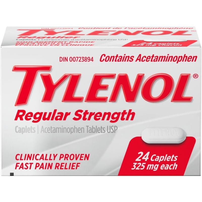 Tylenol Regular Caplets 325mg 24 Count - #shop_name