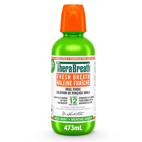 TheraBreath Fresh Breath Mind Mint Oral Rinse - okotoks hc pharmacy