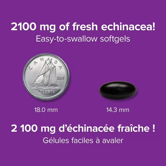 Webber Naturals Echinacea 2100 mg - 90 Softgels - okotoks hc pharmacy
