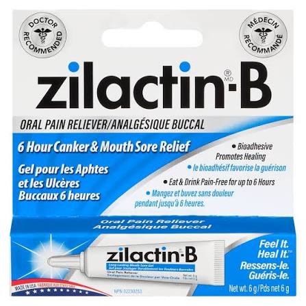 Zilactin-B Oral Pain Reliever Gel 6g - okotoks hc pharmacy