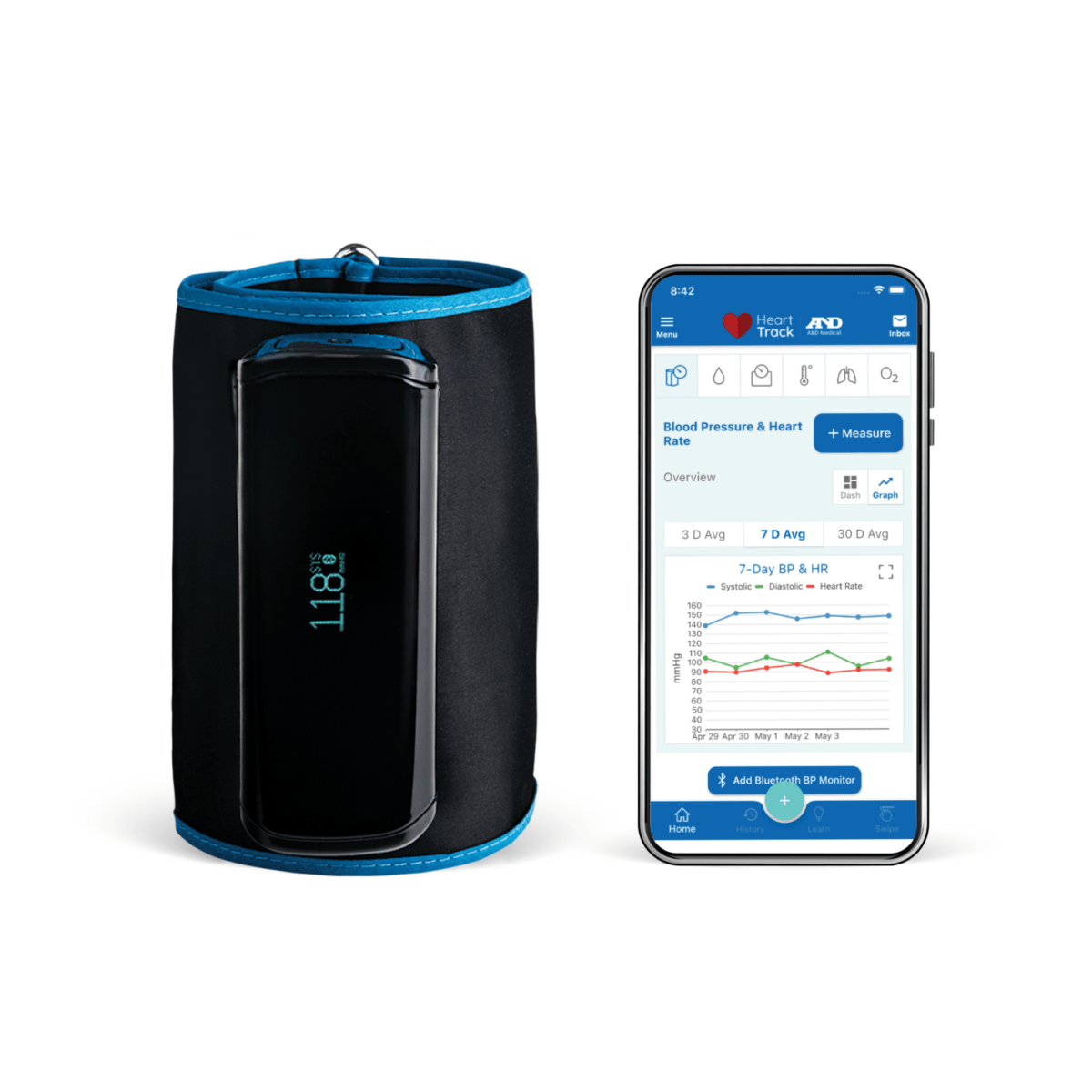 A&D LifeSource Ultraconnect Wireless Blood Pressure Monitor 1200CNBLE - Okotoks HC Pharmacy