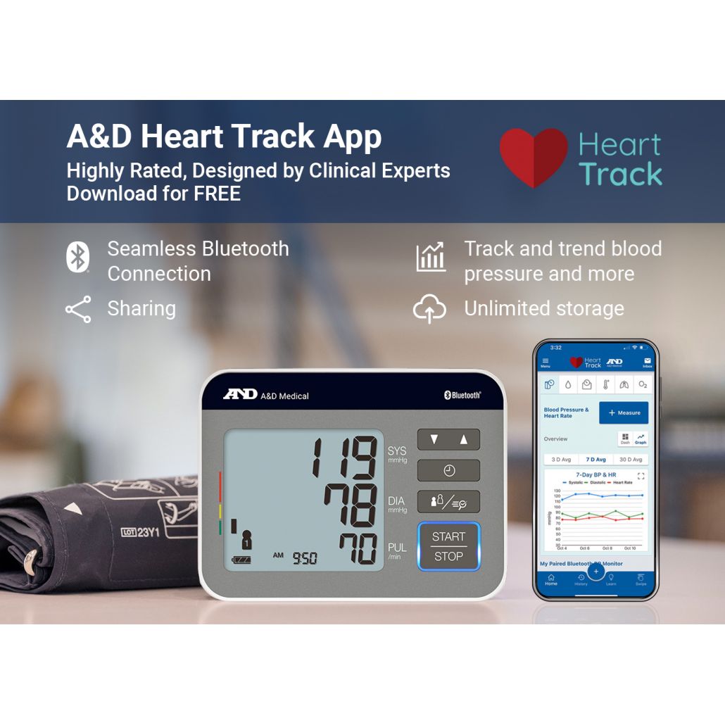 A&D Medical Precision Check BP Monitor UA-810CNBLE - okotoks hc pharmacy