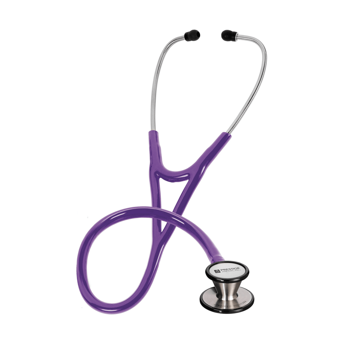 Purple stethoscope on a white background - okotoks hc phrmacy