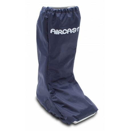 Navy blue boot cover with 'Aircast' branding on a white background - okotoks hc pharmacy