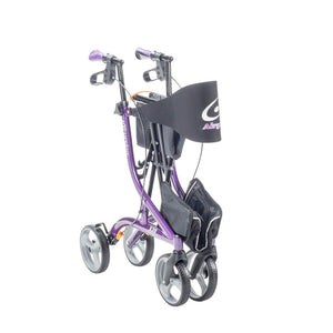 Purple and black walker with a bag on a white background - okotoks hc pharmacy