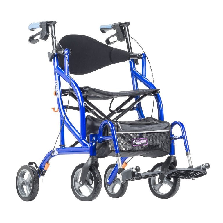 Airgo Fusion Side - Folding Rollator & Transport Chair - Okotoks HC Pharmacy