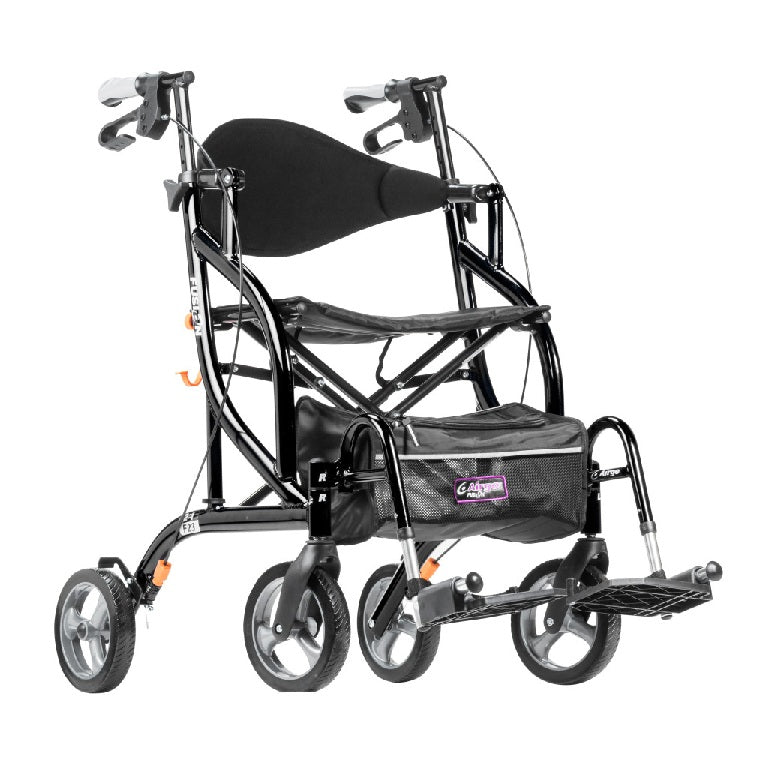 Airgo Fusion Side - Folding Rollator & Transport Chair - Okotoks HC Pharmacy