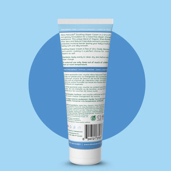 Tube of diaper cream with text on a blue background - okotoks hc pharmacy