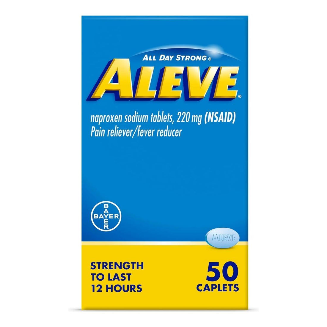 Aleve Caplets Naproxen Sodium 220MG 50 - Okotoks HC Pharmacy