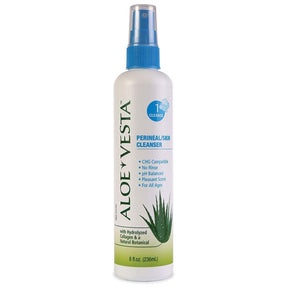 Aloe Vesta perineal/skin cleanser bottle on a white background - okotoks hc pharmacy