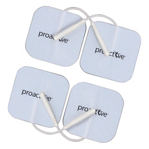 Four electro stimulation pads with 'proactive' branding on a white background - okotoks hc pharmacy