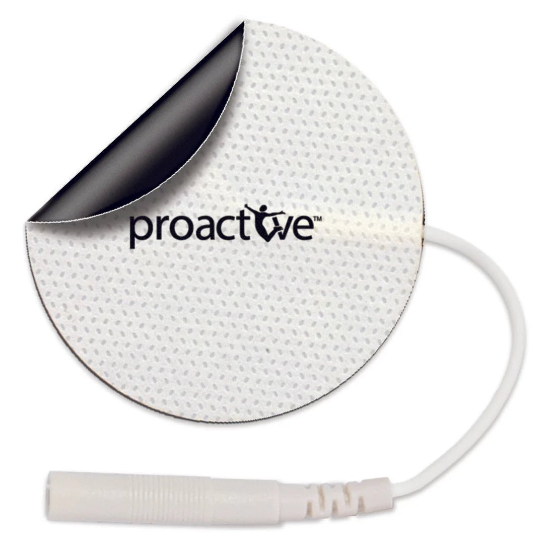 White adhesive patch with a cable and 'proactive' branding on a white background - okotoks hc pharmacy