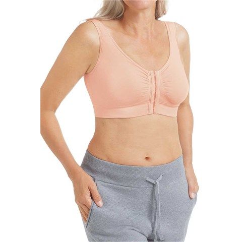 Amoena Clara Wire-Free Front Closure Bra 44743 - Blush - okotoks hc pharmacy