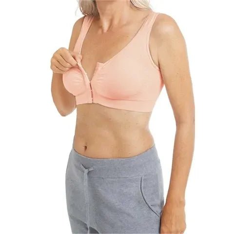 Amoena Clara Wire-Free Front Closure Bra 44743 - Blush - okotoks hc pharmacy