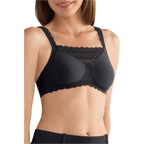 Amoena Dana Wire-Free Camisole Bra black - okotoks hc pharmacy