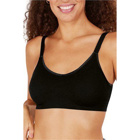 Woman wearing a black bra on a white background - okotoks hc pharmacy
