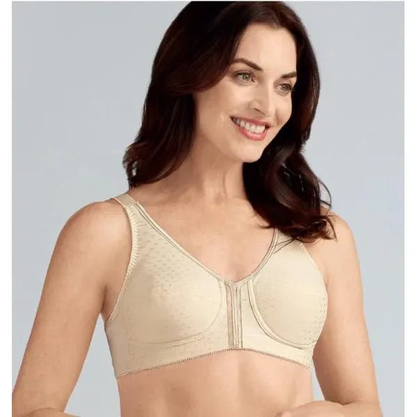 Amoena Greta Soft Cup Front Closure Bra 2124 - Pearl Beige - okotoks hc pharmacy