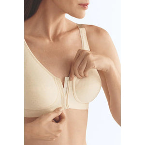 Amoena Greta Soft Cup Front Closure Bra 2124 - Pearl Beige - okotoks hc pharmacy