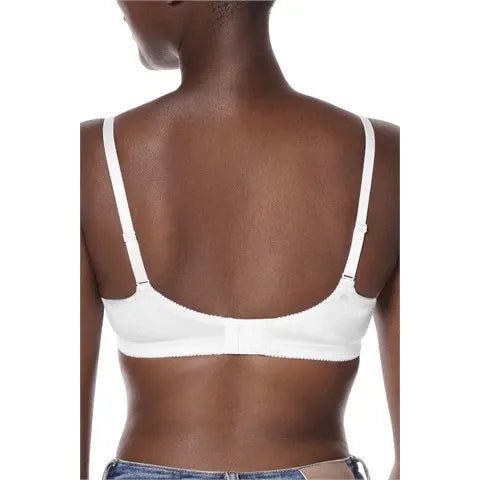 Amoena Isabel Wire-Free Bra 2118 white back - okotoks hc pharmacy