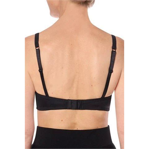 Amoena Lara Padded Wire-Free Bra black back - okotoks hc pharmacy
