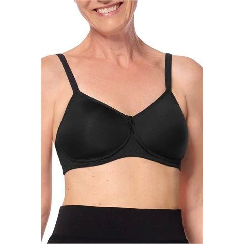 Amoena Lara Padded Wire-Free Bra black - okotoks hc pharmacy