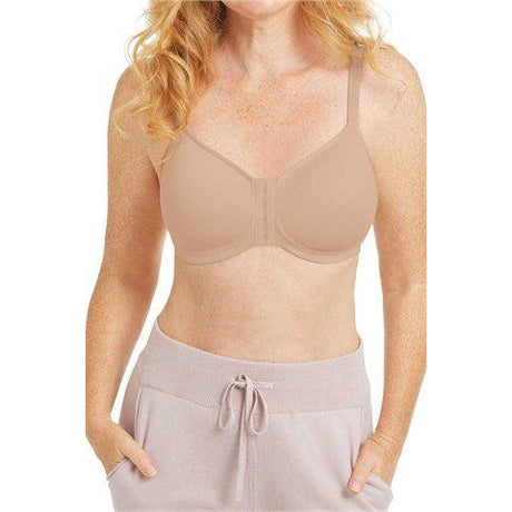 Amoena Mara Padded Wire-Free Front Closure Bra light sand - okotoks hc pharmacy