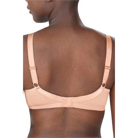Beige bra worn by a model on a white background - okotoks hc pharmacy