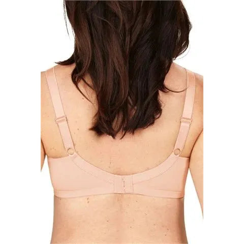 Woman wearing a beige bra with a plain background - okotoks hc pharmacy