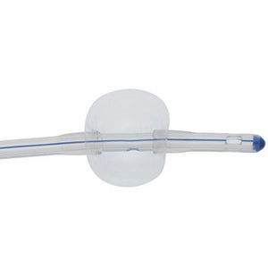 Clear plastic tube with blue indicator on a white background - okotoks hc pharmacy