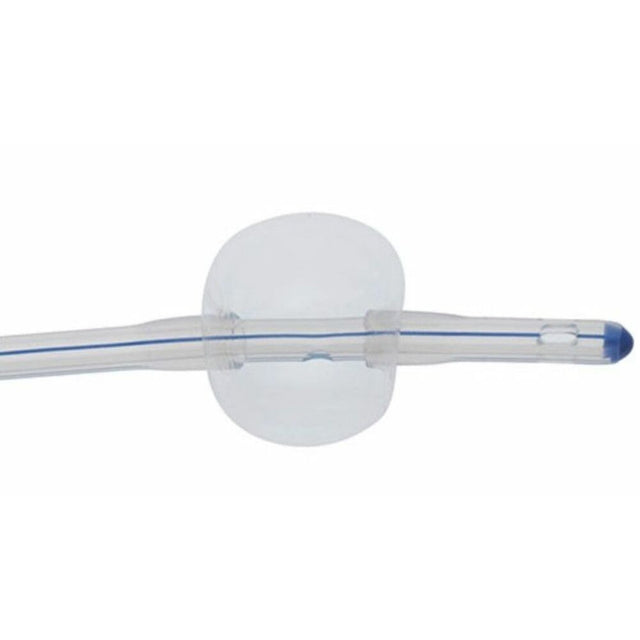 Clear plastic tube with blue indicator on a white background - okotoks hc pharmacy