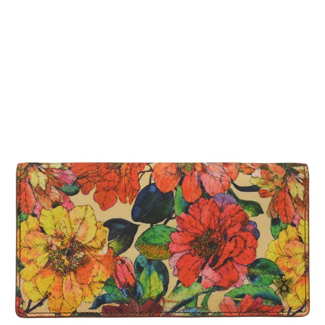 Anna by Anuschka Heritage Leather Bi-Fold Clutch Wallet 1871-CM-TAN - okotoks hc pharmacy