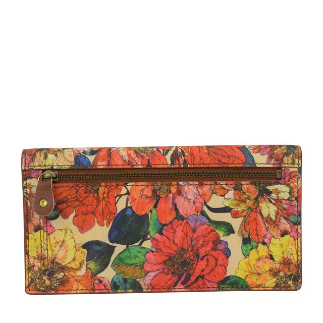 Anna by Anuschka Heritage Leather Bi-Fold Clutch Wallet 1871-CM-TAN - okotoks hc pharmacy