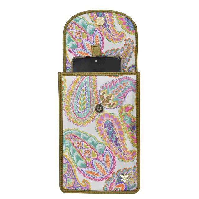 Anuschka cell phone wallet crossbody boho paisley - Okotoks HC Pharmacy