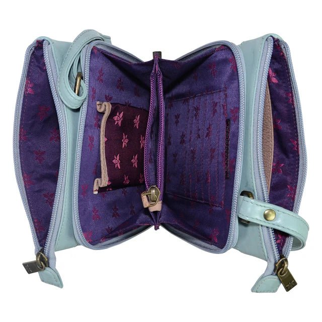 Anuschka handbag triple compartment butterfly heaven - Okotoks HC Pharmacy