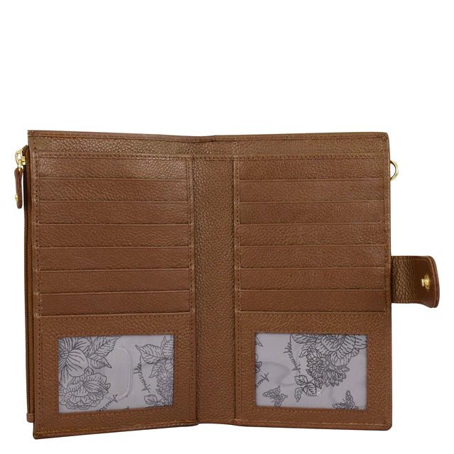 Anuschka Leather Cell Phone Case & Wallet 1113-BFB-BRZ - okotoks hc pharmacy
