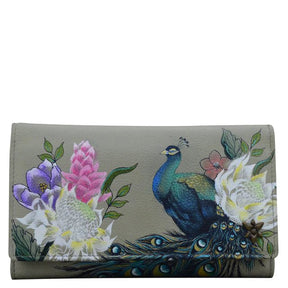 Anuschka Leather Checkbook Clutch with RFID 1153-RGP - okotoks hc pharmacy